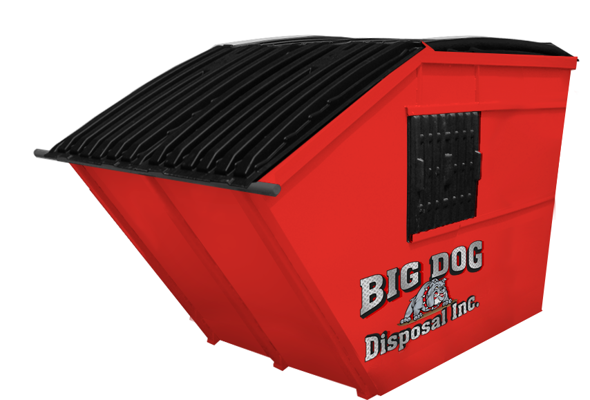 big dog disposal , 6 yard rear load dumpster 