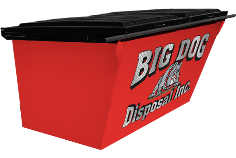 big dog disposal ,4 yard rear load dumpster 