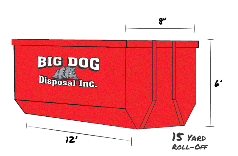 15 Yard Roll Off | Big Dog Disposal